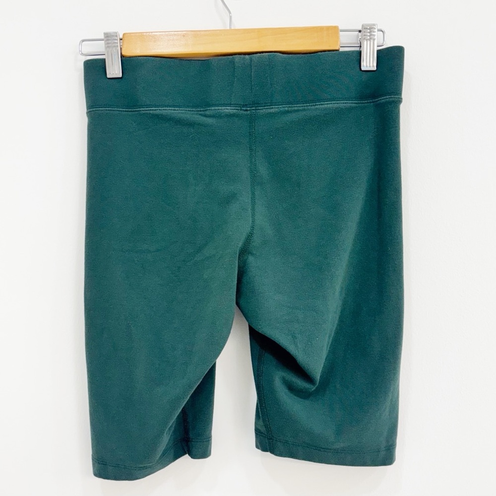 Nike Dark Green Cotton Blend Biker Shorts | Size M - Picture 5 of 7